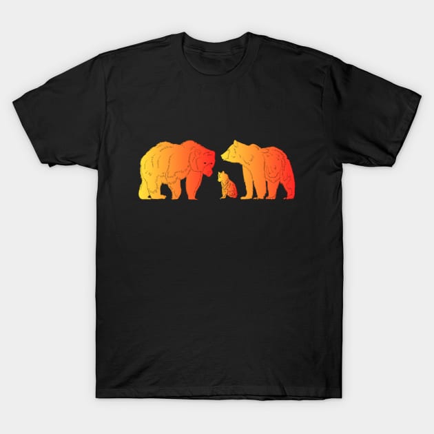 Funny Bear Life Mama Bear Cool Bear Life T-Shirt by SILVER01